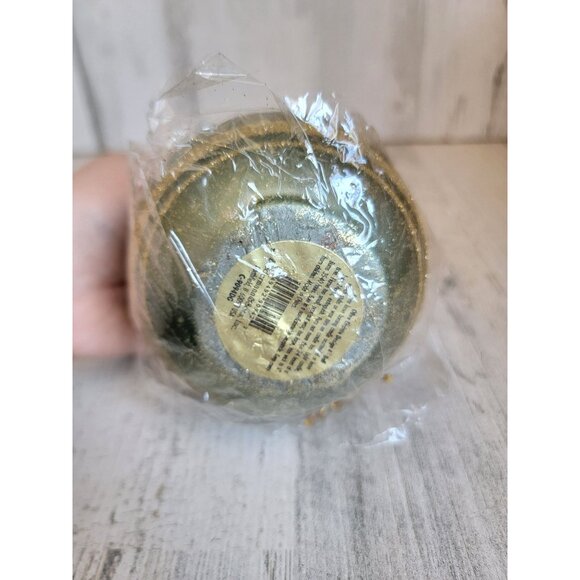 Ornament ball candle green glitter unique xmas home decor - Picture 6 of 6